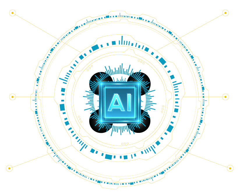 Representación gráfica de la IA (Inteligencia Artificial)